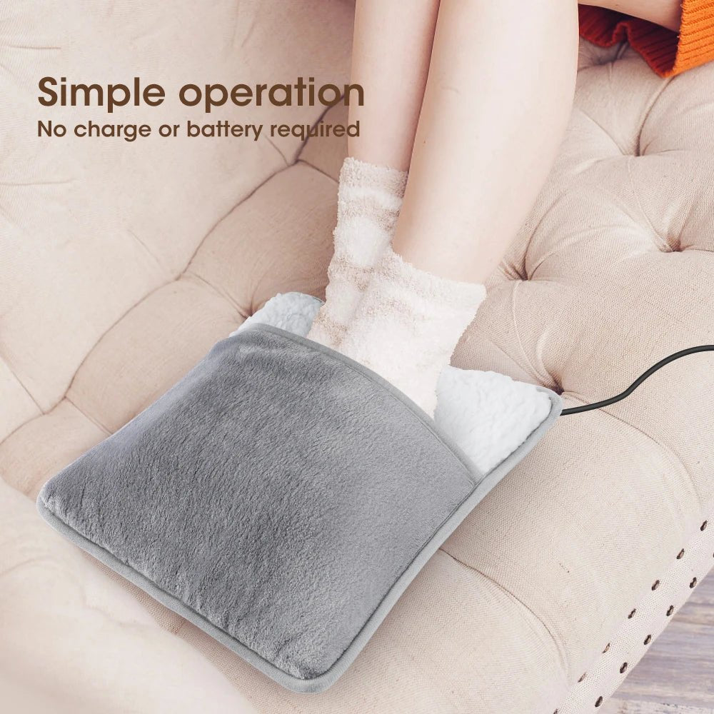 Chauffe - pieds électrique USB | Coussin chauffant doux et lavable - CoconTech