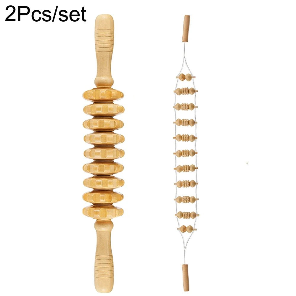 Kit de maderothérapie en bois - 2 outils de massage pour le corps - CoconTech