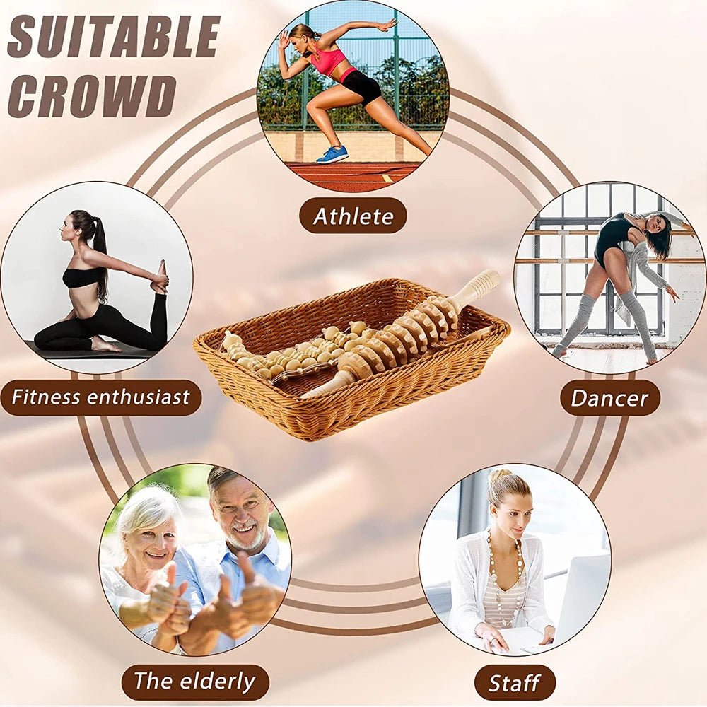 Kit de maderothérapie en bois - 2 outils de massage pour le corps - CoconTech