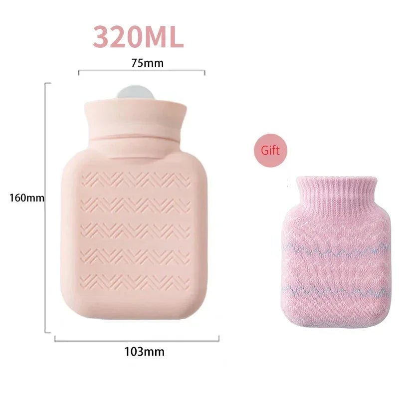 Mini bouillotte silicone 320 ml | Chauffe - mains doux et anti - fuite - CoconTech