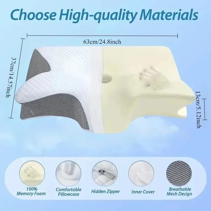 Oreiller Cervical Anti Douleurs & Ronflement - CoconTech
