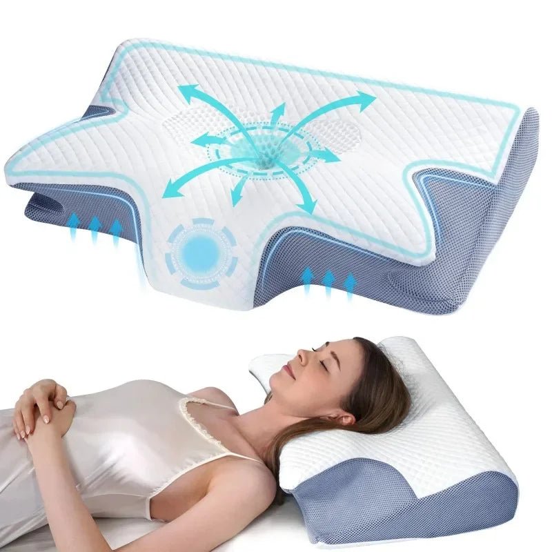 Oreiller Cervical Anti Douleurs & Ronflement - CoconTech