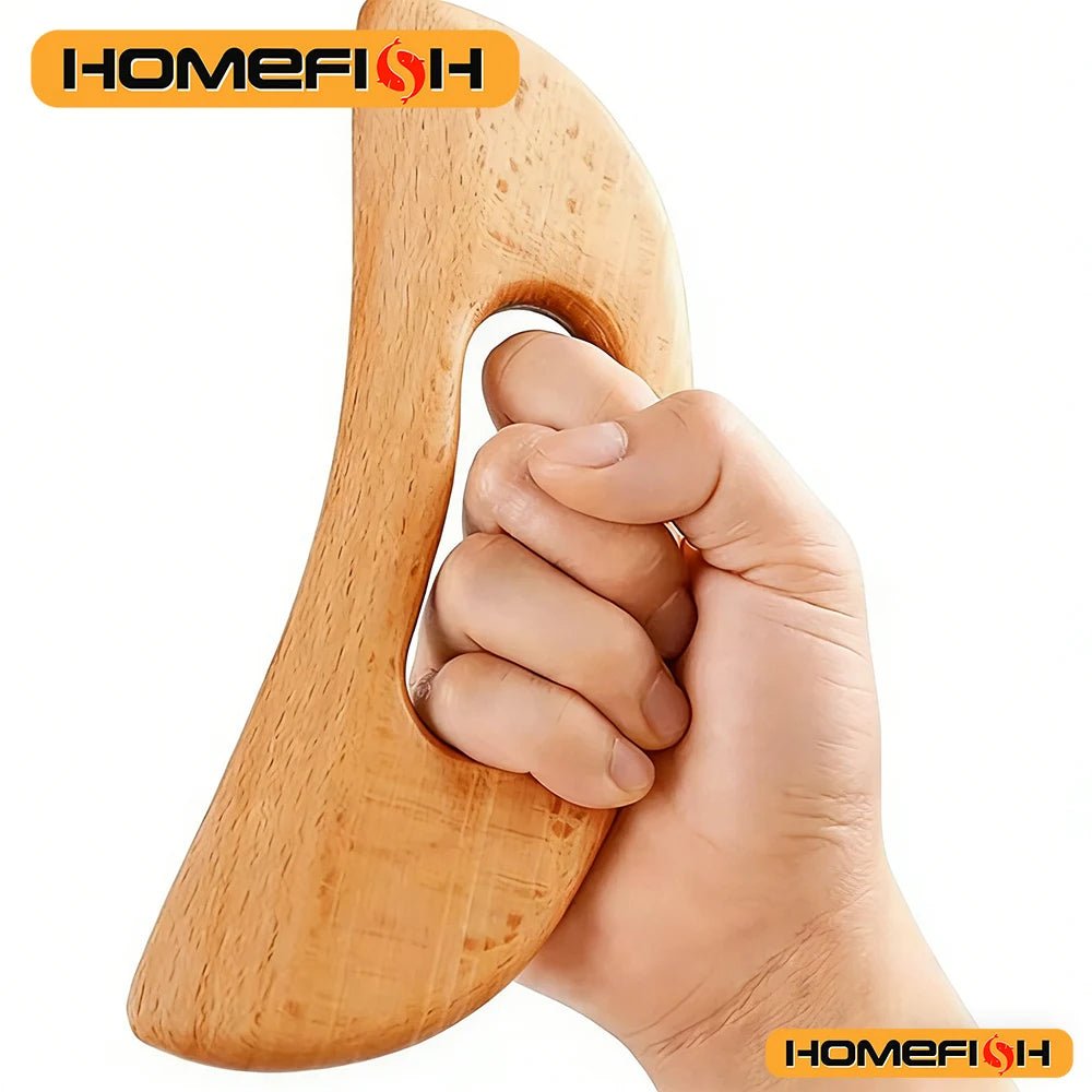 Outil de massage Gua Sha en bois - CoconTech