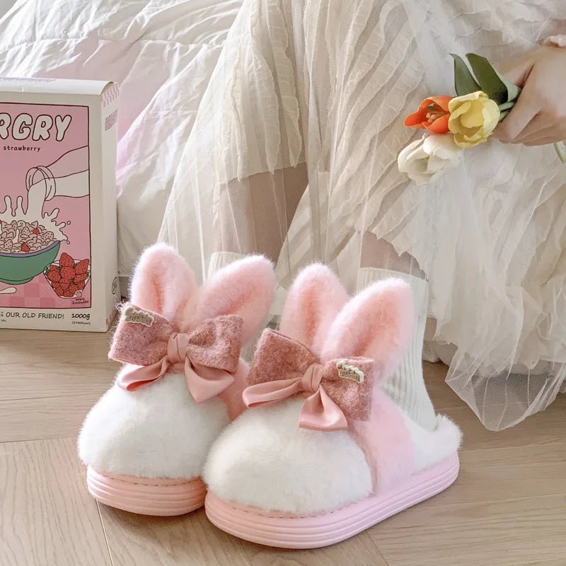 Pantoufles Lapin Fausse Fourrure CoconTech - CoconTech