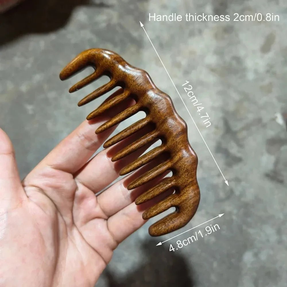 Peigne en bois de santal naturel à dents larges CoconTech - CoconTech