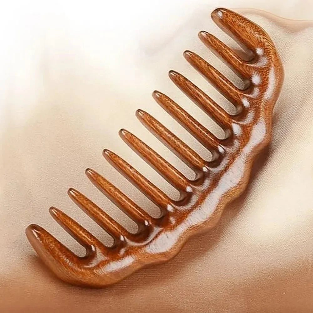 Peigne en bois de santal naturel à dents larges CoconTech - CoconTech