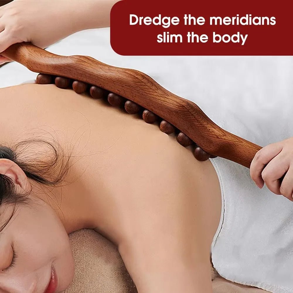 Rouleau de massage en bois de hêtre CoconTech - CoconTech